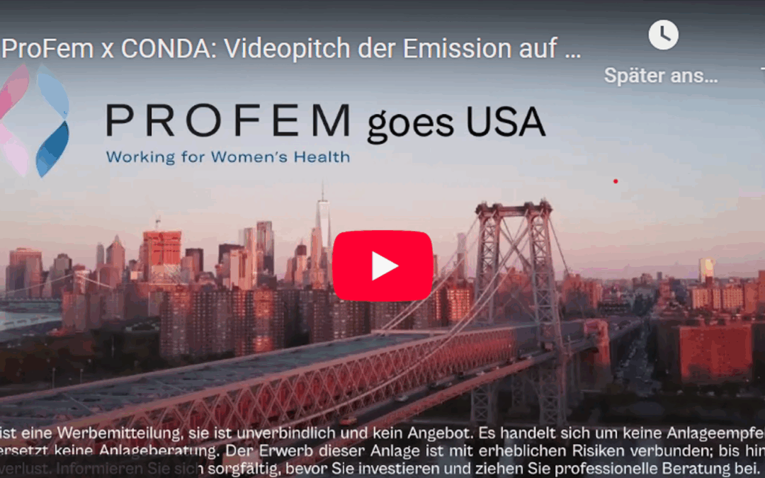 ProFem Going Public Wandelanleihe – große Nachfrage